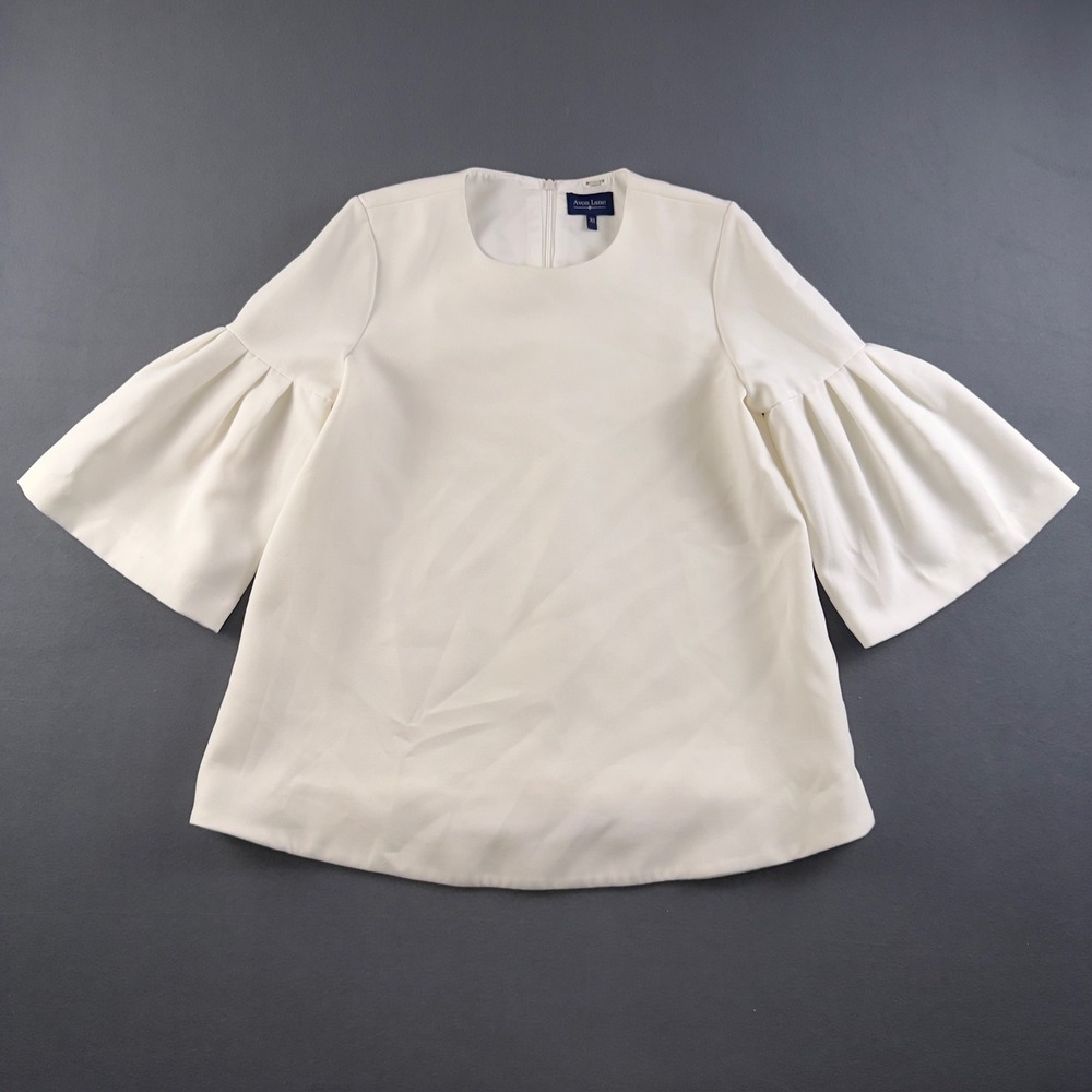 Avon Lane by Tuckernuck Harper Bell Sleeve Blouse White XS